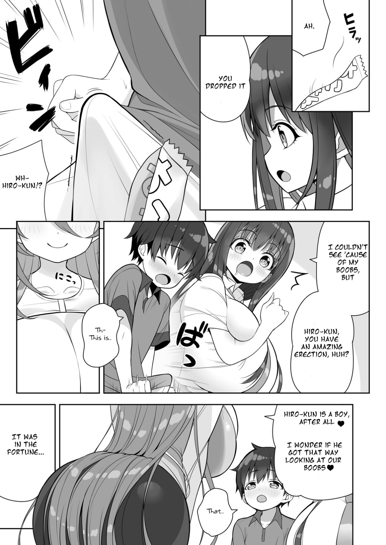 Hentai Manga Comic-Getting Squeezed Down There By Big Breasted Onee-san's!?-Read-19